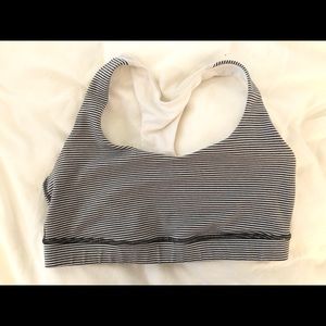 Lululemon Striped Sports Bra